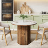 31.5'' Round Dining Table for 2-3, Small Kitchen Bistro Table for Dining Room