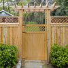 Wooden Garden Gate Pedestrian Fence Porch Privacy Latch Panel Decor 120x180cm