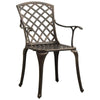 3 Piece Bistro Set Cast Aluminium Bronze