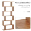 White Wooden S Shape Storage Display 6 Shelves Room Divider Unit Chest Bookshelf