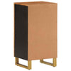 Camerina Side Cabinet Brown and Black 40x33.5x75 Solid Wood Z9M2