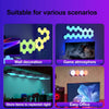 RGB LED Hexagon Wall Light Honeycomb Lamp Bluetooth Remote for Gaming Room ✅