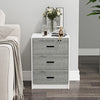 3 Drawer Wooden Bedroom Bedside Cabinet Furniture Storage Nightstand Side Table