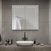Bathroom Wall Hung LED Mirror Cabinet with Shelf/Shaver Socket/Anti-Fog Demister