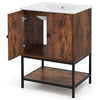 Chic Bathroom Vanity Unit Under Sink Bathroom Storage Cabinet Coffee