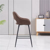 2 X Bar Stools Velvet Breakfast Chair Kitchen High Counter Stool Pub Restaurant