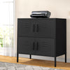 4-Doors Office Filing Cabinet Printer Stand Pedestal Metal File Storage Cupboard