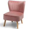 Scallop Back Armchair Cocktail Sofa Accent Seat Living Bedroom Cafe Lounge Sofa