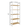 Bookcase 5 Tiers Book Shelf Shelving Storage Wooden Display Rack for Living Room