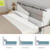 Twin Size Bed Wedge Pillow Bolster Trapezoidal Pillow Gap Filler Side Pocket