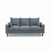 Panana Linen Fabric 2 & 3 Seater Sofa Couch with Wood Legs 3 Colours
