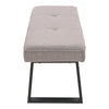 Button Tufted Upholstered Bench Lounge Chair Footstool Hallway Stool Window Seat