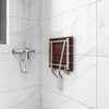 Wood Folding Shower Seat Wall Mount Shower Chair Elderly Home Care