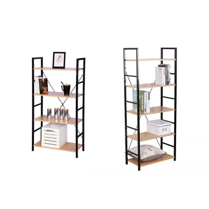 4/5 Tier Bookshelf Storage Rack Plant Standing Display Shelving Unit Living Room