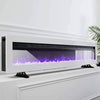 LED Fireplace Media Wall Fire Wall Mounted Standing Electric Heater 60inch