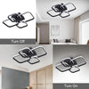 Modern Chandelier LED Lamp Black Frame Ceiling Light Living Room Pendant Lights