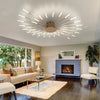 Modern LED Ceiling Light,Creative Fireworks Design Chandelier,28 Heads Gold