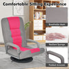 Folding Floor Gaming Chair Adjustable 6-Position Floor Chair w/ 360° Swivel Base