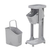Rolling Laundry Sorter Cart Washing Basket Clothes Hamper Storage Bin On Wheels