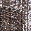 Single Wheelie Bin Storage Willow Weaving Store Cover Garden Rubbish Hide Screen