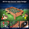 27'' Football Table Top Football Soccer Kids Family Game Toy Set Wooden Frame