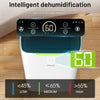 Electric Dehumidifier for Home Portable Quiet Electric Air De-Humidifier 25L/Day