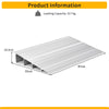 10.5CM Adjustable Door Ramp Adjustable Aluminum Rise Entry Ramp for Wheelchairs