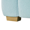Teddy Fleece Fabric 3 Seater Sofa Loveseat Couch with 2 Pillow