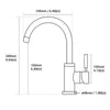 Bathroom Basin Mixer Taps Swivel Spout Laundry Sink Faucet With Pop Up Drain Set