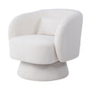 Luxury Teddy Fleece Swivel Accent Tub Chair Fireside Armchair Lounge Sofa+Pillow