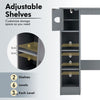 Over The Toilet Storage Cabinet Multifunctional Storage Rack w/Adjustable Shelve
