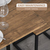 Compact 5pc Kitchen Dining Set Wood Bar Table Chair Home Space Saving Furniture