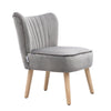 Scallop Back Armchair Cocktail Sofa Accent Seat Living Bedroom Cafe Lounge Sofa