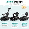 3-In-1 Toddlers Ride on Push Car Kids Licensed Lamborghini Walking Toy Car