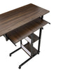 Heights Adjustable Mobile Over Bed Tray Table Laptop Stand Writing Desk w/ Shelf