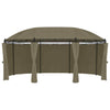 Gazebo with Curtains 520x349x255 cm Taupe 180 g/m²