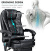 Massage Office Chair Gaming Computer Desk Swivel Recliner Chair Leather Footrest