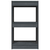 Book Cabinet Grey 40x30x71.5 cm Solid Pinewood
