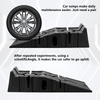 Set of 2 Car Ramp 5 Ton 2.5+2.5 Heavy Duty Lifting Plastic Ramps 33cm Extra Wide