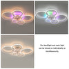 LED Ceiling Fan Light Dimmable Living Room Chandelier Lamp With Remote Control