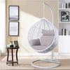 Garden Swing Chair Hanging Egg Chair Patio Hammock Chair w/ Stand Indoor Outdoor