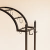 Extra Large Plant Stand Heavy Duty Arched Metal Flower Shelf with Hanging Hooks