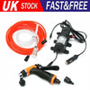 12V Car Washer Portable Water Pump Kit Sprayer Cleaner Hose Van High Pressure UK