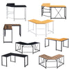 Computer Desk Office Study Workstation Metal Legs Home Corner Table Stand MDF