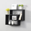 Display Space Saving Multi Compartment Floating Wall Shelves Display Shelf