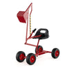 Sandbox Toy Digger 360° Rotatable Ergonomic Backrest 2-Handed Controls Red