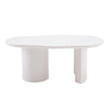 Cloud Coffee Table Modern White Coffee Table for Living Room Irregular Tea Table