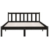 Lechnical Black Solid Pine Wood Bed Frame 120 x 200 , Modern Bed Frame, T2H7