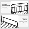 COSTWAY Metal Daybed Extendable Daybed to Single Size Bed Sofa Bed-Black