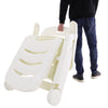 Sun Lounger Plastic Folding Outdoor Garden Chair Sunbed Adjustable Recliner Seat